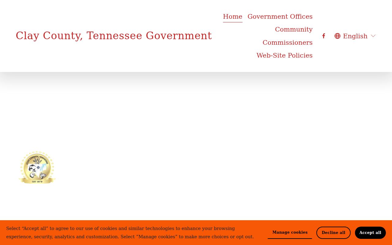 Clay County warrant records: official county government complex page